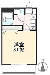 ローテンブルグ4 1Kの間取図画像