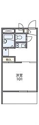 レオパレスサンメッセ 1Kの間取図画像