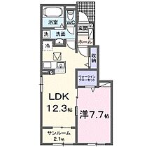 Ｇｒｅｅｎ　Ｈｏｕｓｅ　檀紙 105 ｜ 香川県高松市檀紙町551番地7（賃貸アパート1LDK・1階・50.14㎡） その2