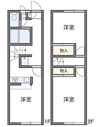 レオパレスM 2DKの間取図画像