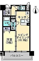 Ｒａｆｆｉｎｅ 4階1LDKの間取り