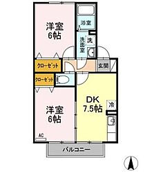 間取図画像 2DK