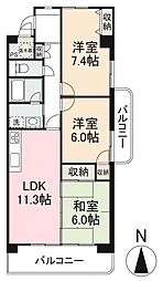 間取図画像 3LDK