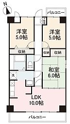 ヴィラリュミエール 3LDKの間取図画像