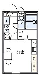 レオパレスPineCrest 1Kの間取図画像