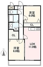 間取図画像 2LDK