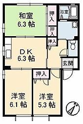 間取図画像 3DK
