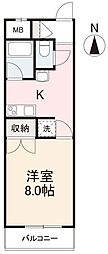 間取図画像 1K