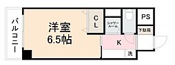 プライムガーデン 1Kの間取図画像