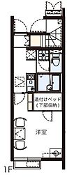 レオネクストクラインガルテン 1Kの間取図画像
