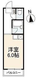CORE栗林 ワンルームの間取図画像