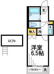 リッチモンド太田南 1Kの間取図画像