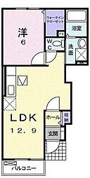 エテルノグランツ2 1LDKの間取図画像