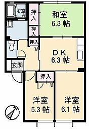 間取図画像 3DK