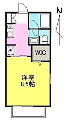 ディアス西町 1Kの間取図画像