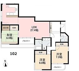 間取図画像 3LDK