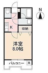 メゾンドハイツ・T 1Kの間取図画像
