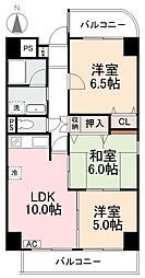 第1星野ビル 3LDKの間取図画像
