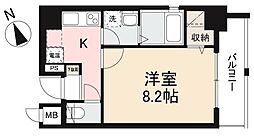 パサル藤塚 1Kの間取図画像