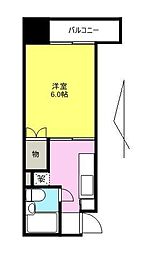 コバヤシハイツ 1Kの間取図画像