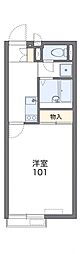 レオネクスト太田上町茶園 1Kの間取図画像