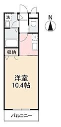 プティ・アントルポ ワンルームの間取図画像