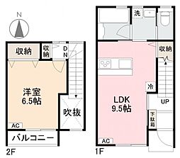 サニーコート西町 1LDKの間取図画像