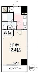 アパートメントS3 1Kの間取図画像