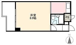 藤塚コーポラス 1Kの間取図画像