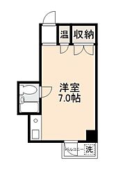R・太田ハイム ワンルームの間取図画像