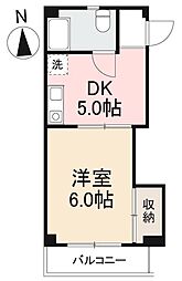 ワールドコーポ 1DKの間取図画像