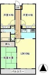 ドルフィン伏石 3LDKの間取図画像