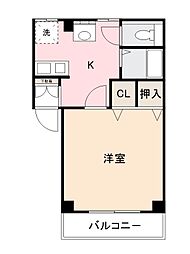 太田ハイツ 1DKの間取図画像