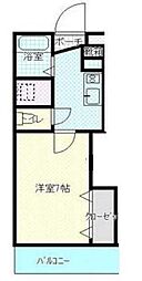 BIGBAN2 1Kの間取図画像