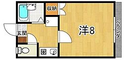 グランコートEAST 1Kの間取図画像