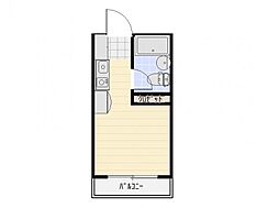 エステート番町ハウス ワンルームの間取図画像