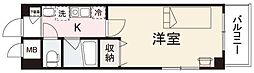 アクシオス中新町 1Kの間取図画像