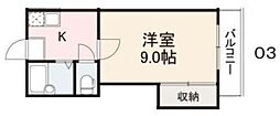 コート林 1Kの間取図画像