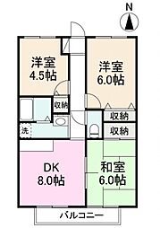 フォブールタイセイ 3DKの間取図画像