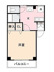 太田ハイツ 1DKの間取図画像