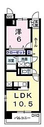 グラマシイー 1LDKの間取図画像
