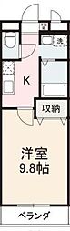 コンフォート昭和町 1Kの間取図画像