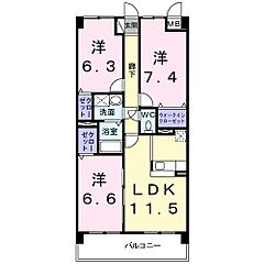 物件の間取り