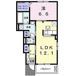 ゲラーデ3 1LDKの間取図画像