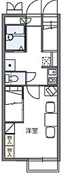 レオパレスVINGTSIX 1Kの間取図画像