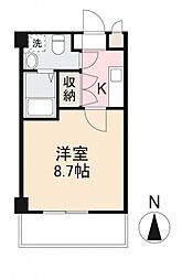 プレシャスタイム中野町 1Kの間取図画像