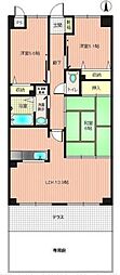 スカール屋島 3LDKの間取図画像