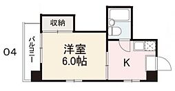 コート紙町9 1Kの間取図画像