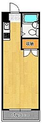 メゾンイトセ2 1Kの間取図画像
