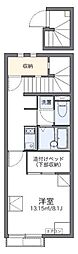 レオネクストクラインガルテン 1Kの間取図画像
